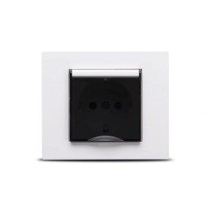 Priza Schuko Protectie Copii ST Alb