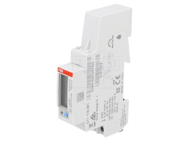 Contor Digital 1-Fază LCD pentru Șină DIN