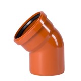 Cot KG PVC 110 mm 45 Grade - Racord Canalizare Fiabil