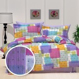 Lenjerie de pat creponata 100% bumbac (crep48) cu husa