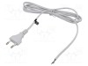 Cablu CEE 7/16 (C) 2x0,75mm&sup2; PVC alb 2m 2,5A - POS