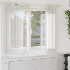 Gossi perdele voile cu oelii 2 buc crem 140x175 cm