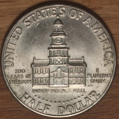 SUA -moneda comemorativa- 1/2 half dollar 1976 - 200 ani independenta -superba !