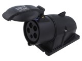 Conector alimentare AC trifazat AMPHENOL IP&amp;S 30A 415V soclu mamă 5 pini IP44