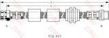 Conducta / cablu frana VW SHARAN (7M8, 7M9, 7M6) (1995 - 2010) TRW PHB440