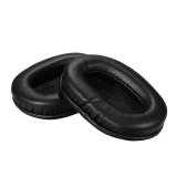 Set 2 bureti TXE pentru casti Audio-Technica ATH-M70x, M50S, M50, M40X, M40, M30, M20, SX1, MSR7, Over-Ear, Negru, Piele ecologica, Spuma cu memorie