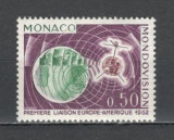 Monaco.1963 Prima transmisiune prin satelit Europa-America SM.423, Nestampilat