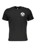 Cumpara ieftin Tricou barbati, cu imprimeu cu logo, Regular fit, Negru, S