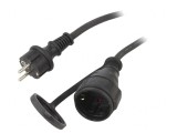 Prelungitor Alimentare 25m Negru 10A, Goobay
