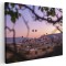 Tablou peisaj baloane cu aer cald la apus Tablou canvas pe panza CU RAMA 60x80 cm