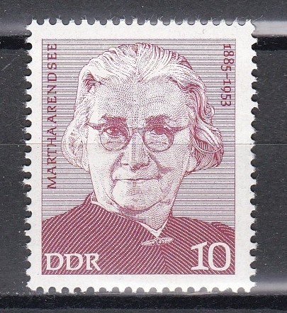 Germania RDG 1975 - &Icirc;n memoria Marthei Arendsee, MNH