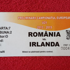 Bilet meci fotbal ROMANIA (tineret U21) - IRLANDA (tineret U21) 11.10.2013