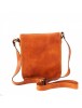 Geanta dama messenger,crossbody, din piele naturala, miere, GD112C, Geanta stil postas, Bej