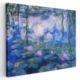 Tablou pictura Nuferi de Claude Monet 2121 Tablou canvas pe panza CU RAMA 70x100 cm