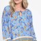 Bluza IE Dama cu Maneca lunga, Multicolor cu Imprimeu Combinat - XL