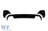 Difuzor tip 430i MP Competition potrivit pentru bara din spate M tech a BMW Seria 4 G26 dupa 2021 -o---o-, lac negru Performance AutoTuning