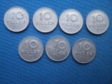 LOT 7 BUCATI 20 FILLER-UNGARIA-ANI DIFERITI