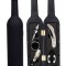 Set Cadou &quot;Accesorii Vin in forma de Sticla, 6in1&quot; culoare Neagra