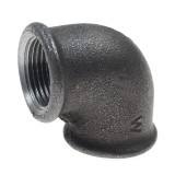 Cot fonta neagra, FI - FI, 3/4&quot;, 90 grade