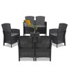 Set mobilier de grădină Lima cu 6 locuri, grafit