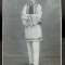 Fotografie tip carte postala, tanar in port popular, 1928