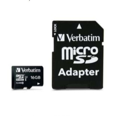 MEMORIE SD CARD VERBATIM 16GB CLASA 10 ADAPTOR INCLUS foto