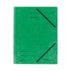 Dosar Carton Plic A4 Herlitz ColorSpan Verde, Elastic, 3 Clape, Index Coperta
