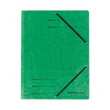 Dosar carton plic a4, inchidere cu elastic, culoare verde, Herlitz