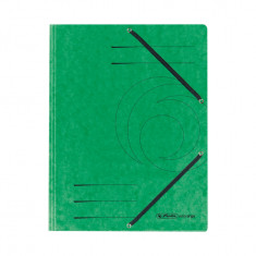 Dosar carton plic a4, inchidere cu elastic, culoare verde