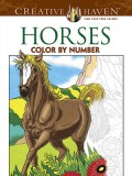 Horses Color by Number Coloring Book