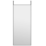 Cumpara ieftin Oglinda pentru usa, negru, 40x100 cm, sticla si aluminiu