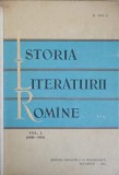 ISTORIA LITERATURII ROMANE VOL.1-DUMITRU MICU