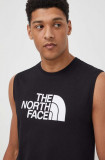 Cumpara ieftin The North Face tricou din bumbac barbati, culoarea negru