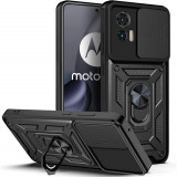 Husa pentru Motorola Edge 30 Neo, Techsuit CamShield Series, Black