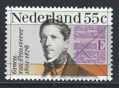 Olanda 1976 Mi 1075 MNH - Centenarul mortii lui Guillaume Groen van Prinsterer foto