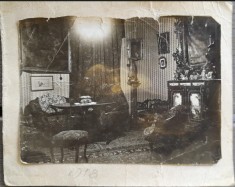 1918 foto Bucuresti, interior casa str Dr. Bacaloglu nr 2 colt cu Italiana nr 32