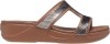 Papuci Crocs Monterey Metallic Slip-On Wedge Bronz - Bronze, 38, 39, Gri