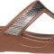 Papuci Crocs Monterey Metallic Slip-On Wedge Bronz - Bronze