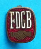 Insigna veche anii 1960 sindicate lumea comunista FDGB