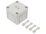 Carcasă universală din policarbonat, IP66, IK08, 65x65x57 mm