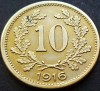 Moneda istorica 10 HELLER- AUSTRIA/ AUSTRO-UNGARIA, anul 1916 *cod 3458 D, Europa