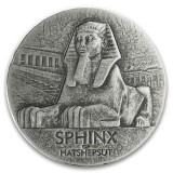 Moneda Ag. 5 OZ. "Egyptian Relics Sphinx of Hatshepsut" de v&acirc;nzare
