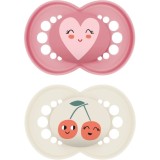 MAM Original 6+ months suzetă Pink/ Beige 2 buc