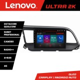 Navigatie Hyundai Elantra 2018+ Lenovo Ultra 2K QLED 4+64GB Android