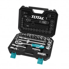 Trusa 25 de chei tubulare Total Industrial, 10 - 32 mm, cutie inclusa