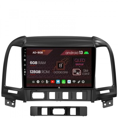 Navigatie Hyundai Santa Fe (2006-2012), Android 13, B-Octacore 6GB RAM + 128GB ROM, 9 Inch - AD-BGB9006+AD-BGRKIT210 foto