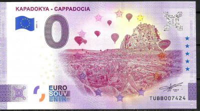 !!! 0 EURO SOUVENIR - TURCIA , KAPADOKYA - CAPPADOCIA - 2021.1 - UNC foto