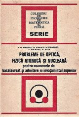 Probleme de optica, fizica atomica si nucleara Ion M. Popescu 1974. foto