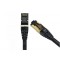 Patchcord FFTP RJ45-RJ45 Cat.8, LSZH, 5m, negru - EMTEX &amp;quot;FFTP-8-5-BK-LSZH-EMT&amp;quot; (timbru verde 0.08 lei)