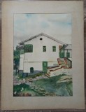 Casa traditionala// acuarela Rodica Raileanu 1980